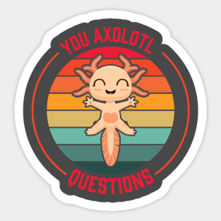 Cute Axolotl Sticker